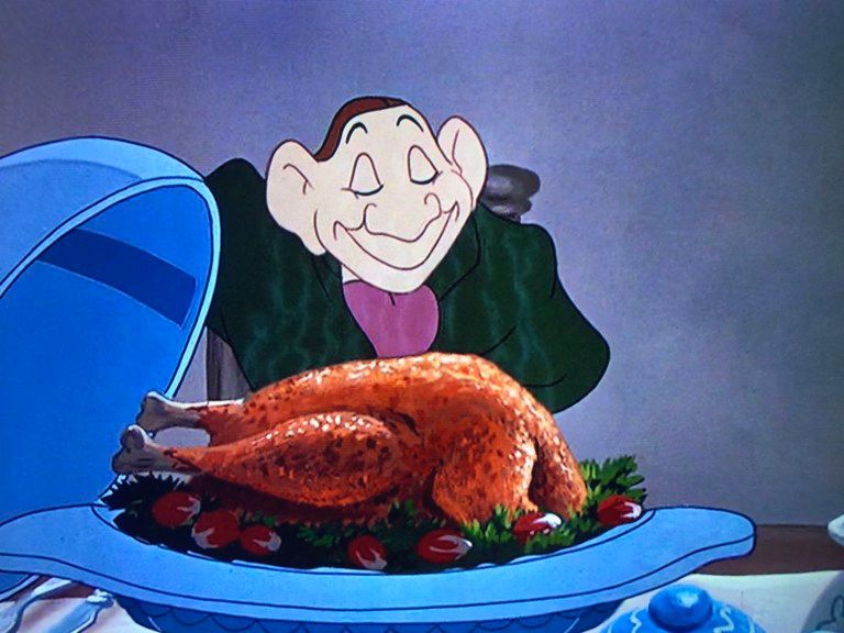Ichabod's Turkey Recipe from Disney's The Adventures of Ichabod and Mr. Toad, or Sleepy Hollow.