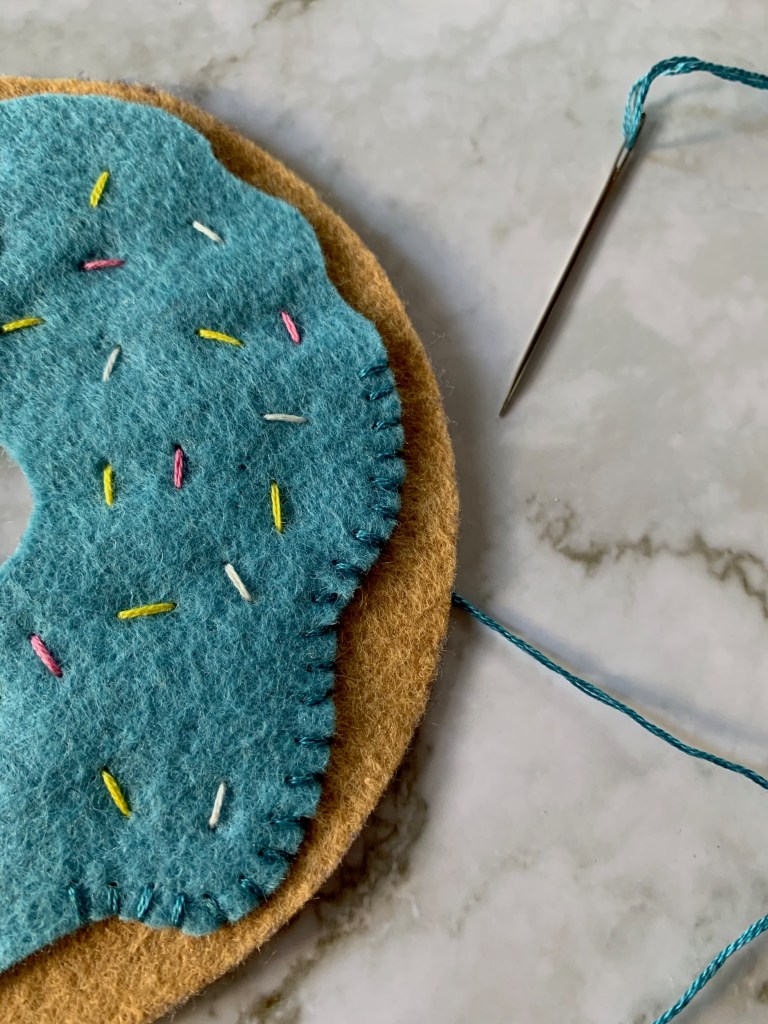 DIY Felt Stacking or Stackable Doughnuts with Sprinkles