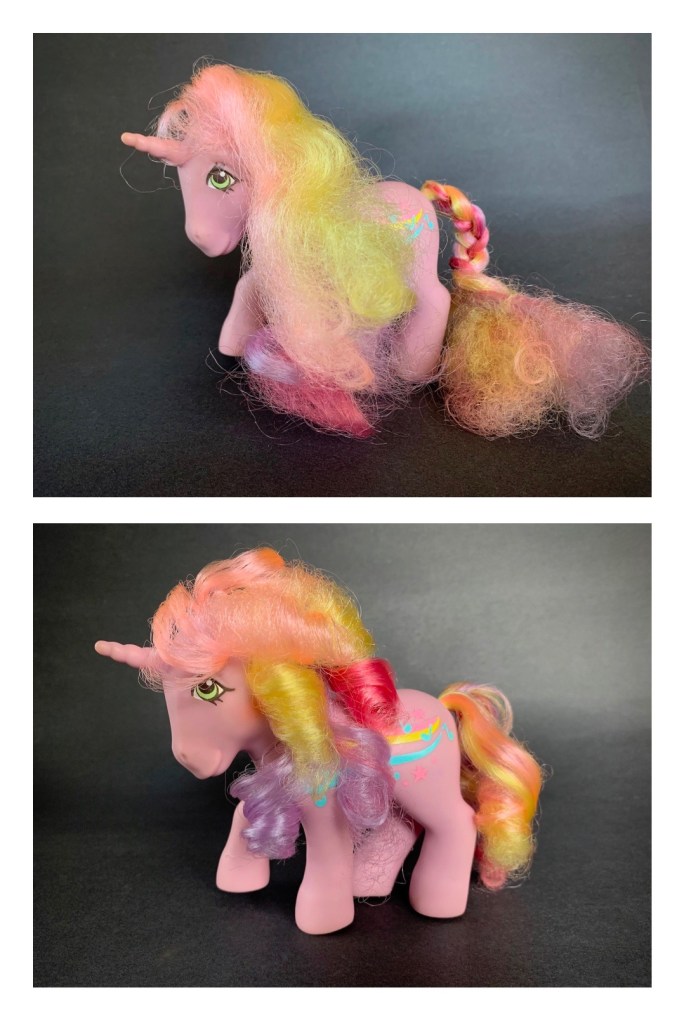 How to Clean Classic My Little Pony Toys - Streaky Before and After