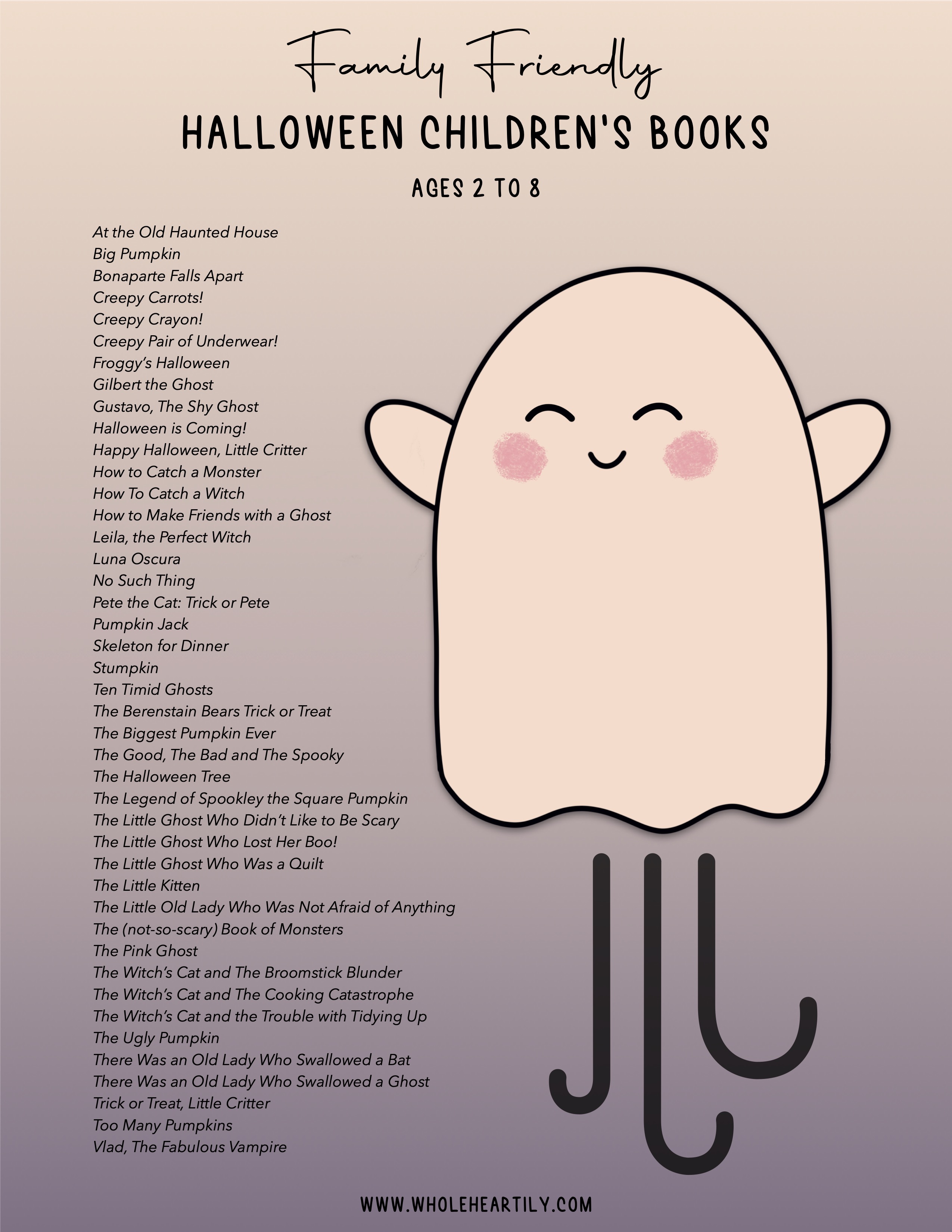 Family Friendly Halloween Children's Books – Ages 2 to 8 – Whole